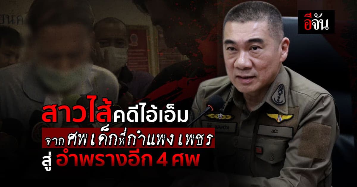 ผบช.น. แถลงคดี ไอ้เอ็ม อำพรางลูก 5 ศพ เร่งคลี่ปมอีก 4 ศพ