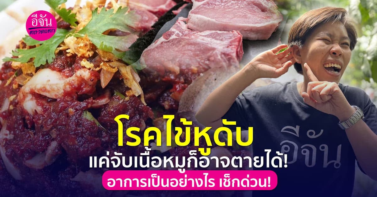 โรคไข้หูดับ แค่จับเนื้อหมูก็อาจตายได้! เกิดจากอะไร อาการเป็นยังไง