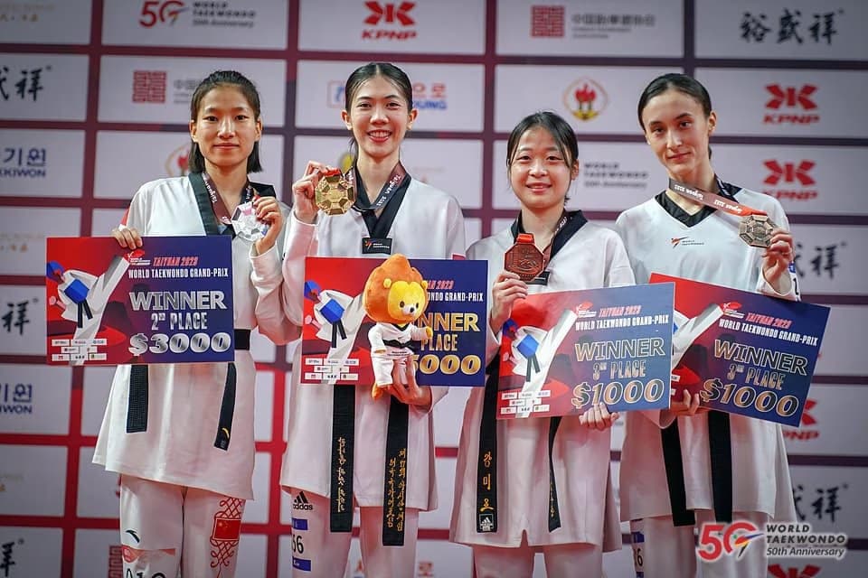 สถิติใหม่ของโลก เทนนิส เตะย้ำแค้น กั๋ว ชิง คว้าแชมป์โลกเทควันโด