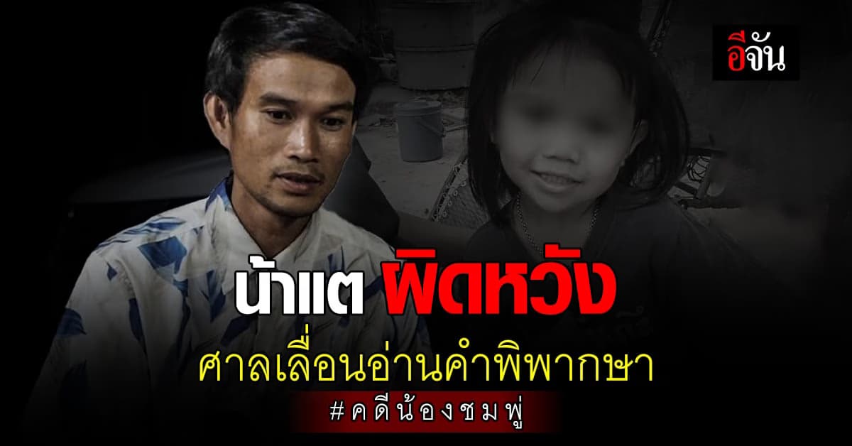 น้าแต รับ ผิดหวัง ศาลเลื่อนพิพากษา คดีน้องชมพู่ ชี้ ครอบครัวแตกแยกแล้ว