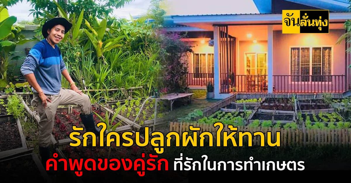 เริ่มจากการปลูกผักให้คนรัก สู่การต่อยอดจากอาชีพเสริม