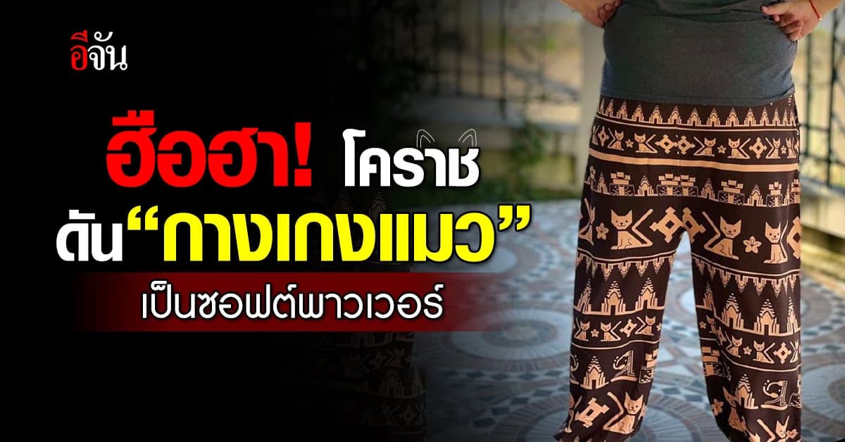 ฮือฮา! หอการค้า ดัน “กางเกงแมว” เป็นซอฟต์พาวเวอร์โคราช