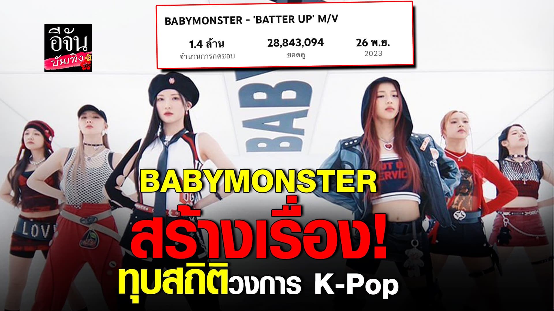 🎬 คลิปบันเทิง : MV เพลงเดบิวต์ BABYMONSTER สร้างเรื่อง ทุบสถิติ