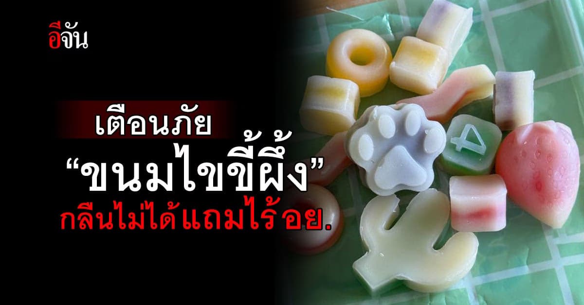 อย่าหากิน! เตือนภัย “ขนมไขขี้ผึ้ง” กลืนไม่ได้ แถมไร้ อย.