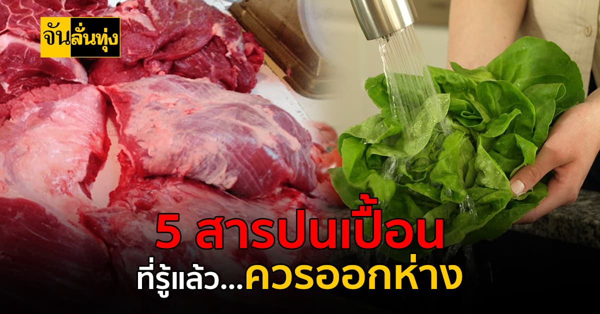 สารปนเปื้อนในอาหาร 5 ชนิด ที่รู้แล้วต้องเลี่ยง