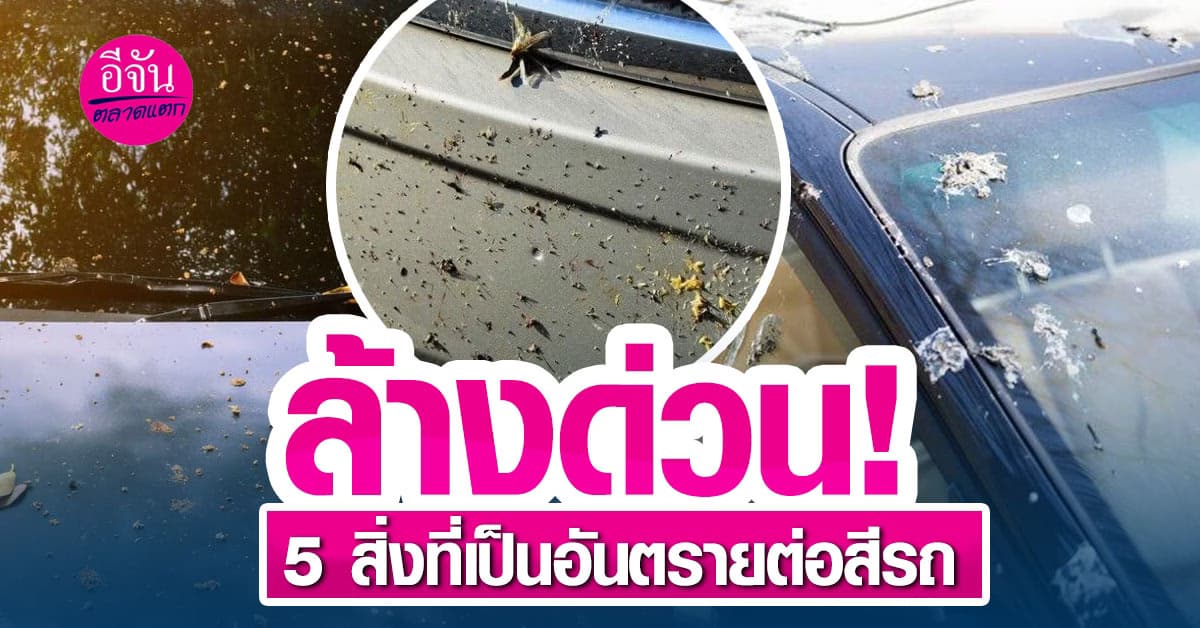 5 สิ่งที่คนรักรถต้องระวังให้ดีหากไม่อยากให้สีรถของเราพังและดูเก่า