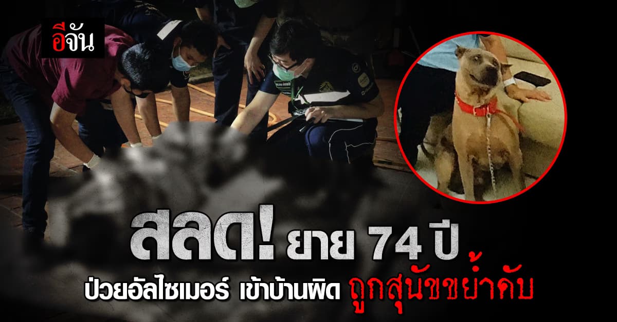 สลด! ยายวัย 74 ปี ป่วยอัลไซเมอร์ เข้าบ้านผิดถูกสุนัขขย้ำดับ
