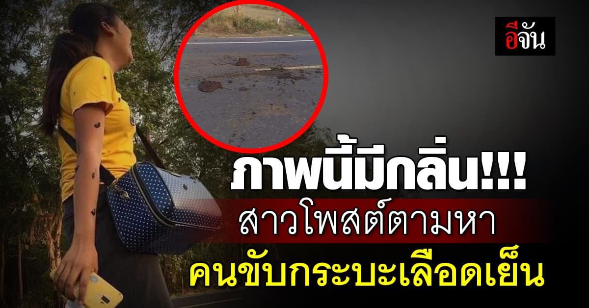 สงสาร! สาวโพสต์ตามหา “คนขับกระบะเลือดเย็น” เหยียบขี้กระเด็นใส่