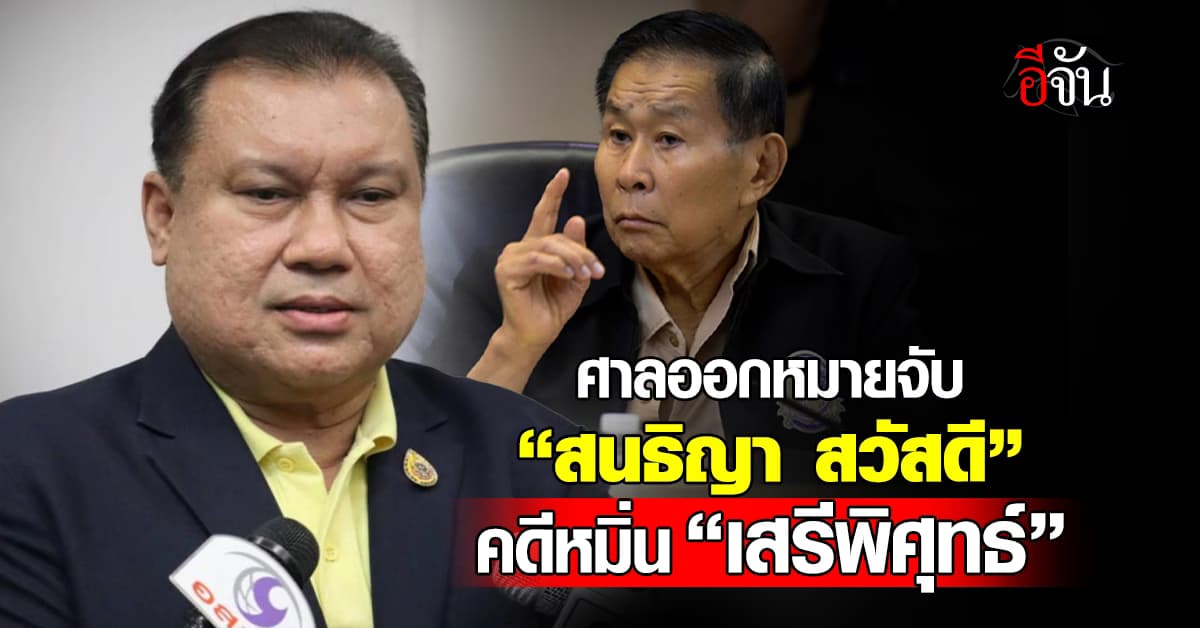 ศาลออกหมายจับ “สนธิญา สวัสดี” คดีหมิ่นเสรีพิศุทธ์ 