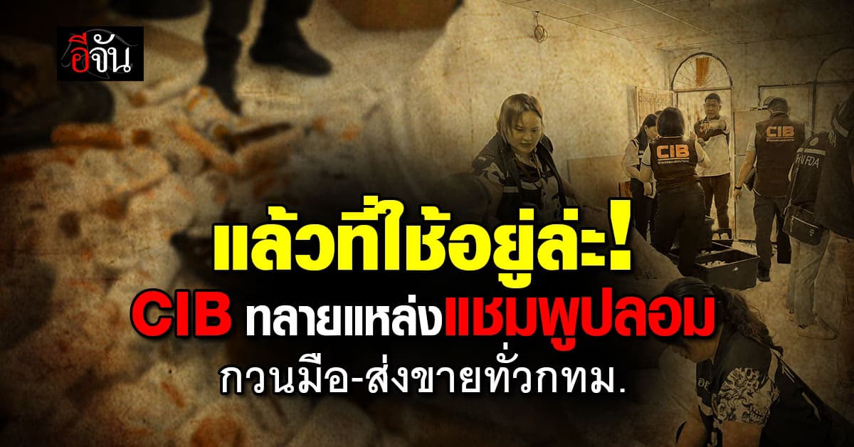 CIB ร่วม อย. ทลายแหล่ง ผลิตแชมพูปลอม กวนเอง-กรอกขวด ก่อนส่งขาย