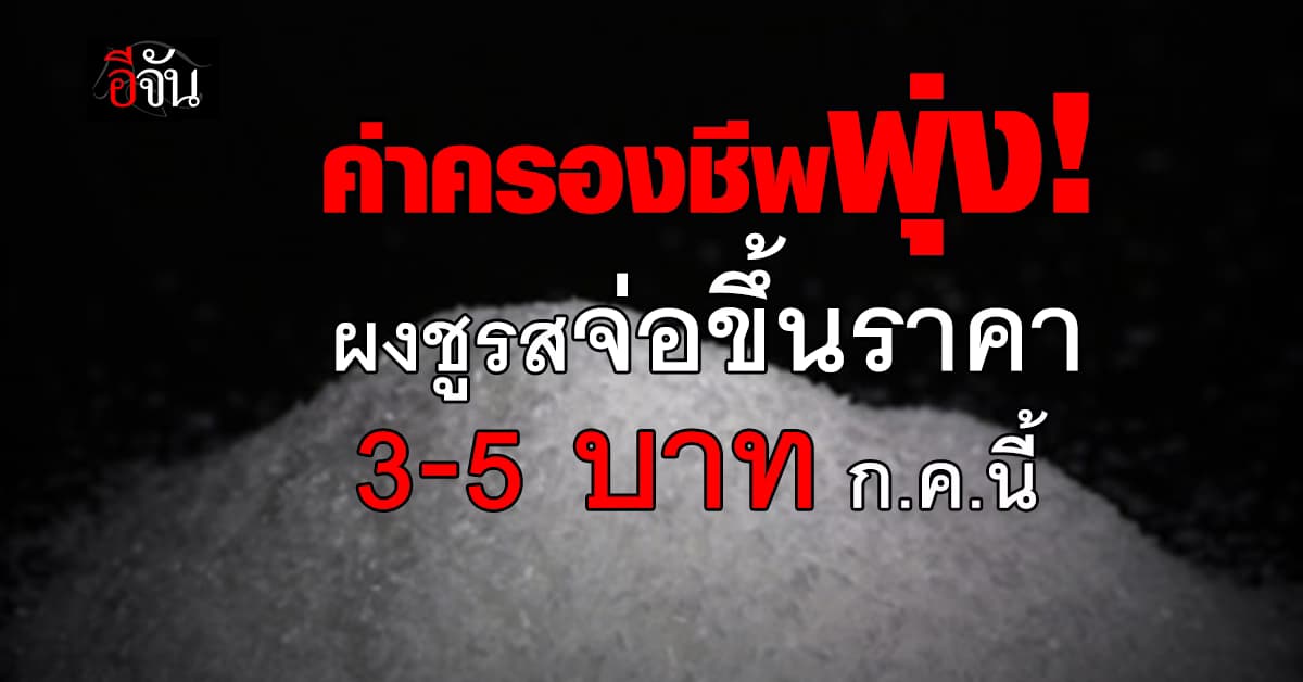 ค่าครองชีพพุ่ง! ผงชูรสจ่อขึ้นราคา 3-5 บาท ก.ค.นี้