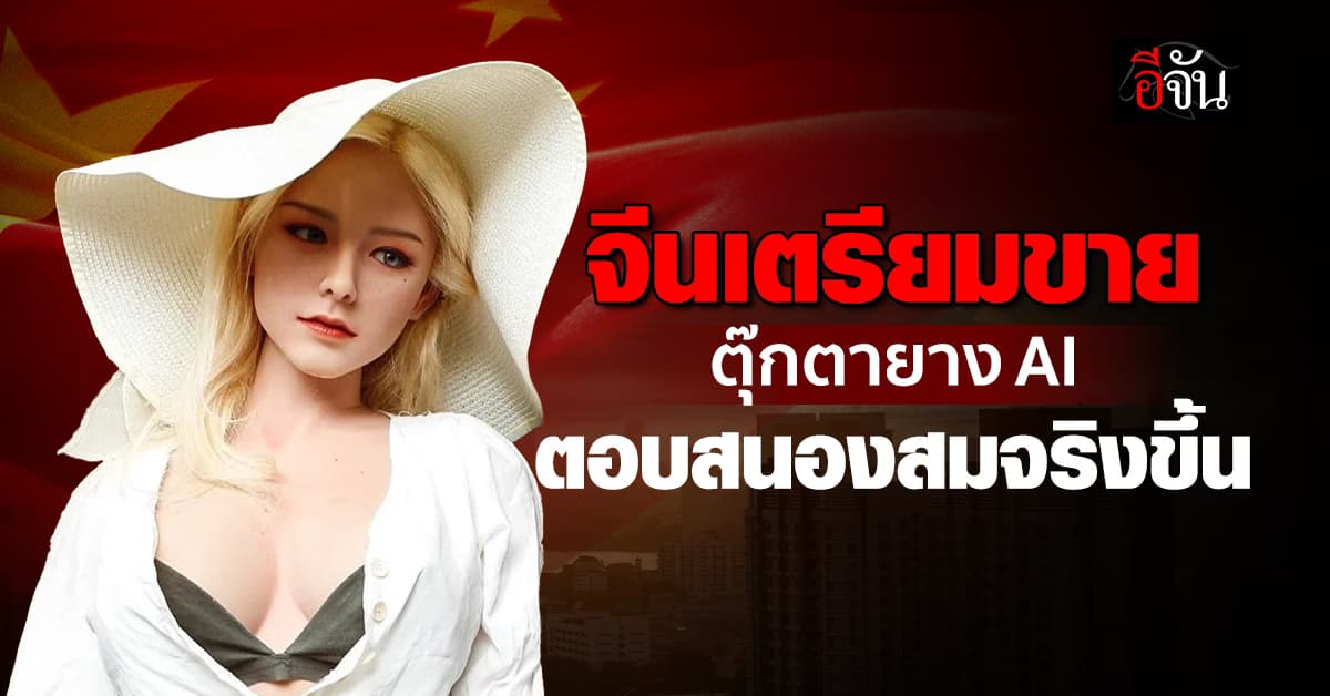 ล้ำไปอีกขั้น จีนเตรียมขาย ตุ๊กตายาง ชาย-หญิง พูดตอบโต้ได้ด้วย AI  