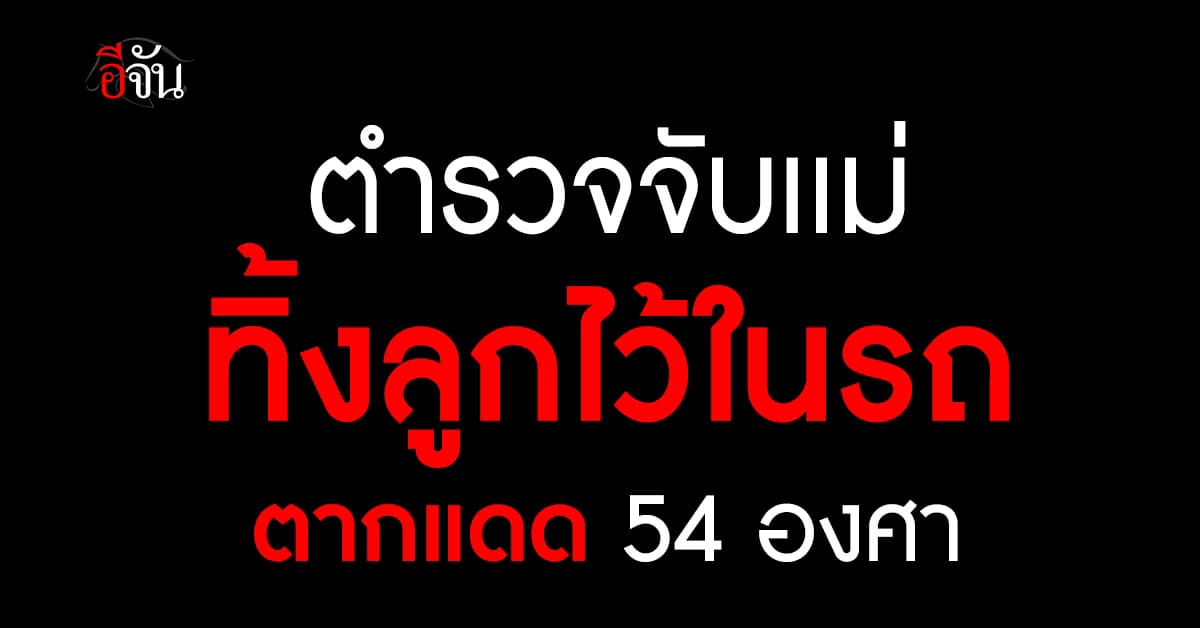 ช้อปปิ้งแปบเดียว! ตร.จับแม่มะกันทิ้งลูก 3 คนไว้ในรถ จอดตากแดดร้อน 54 องศา