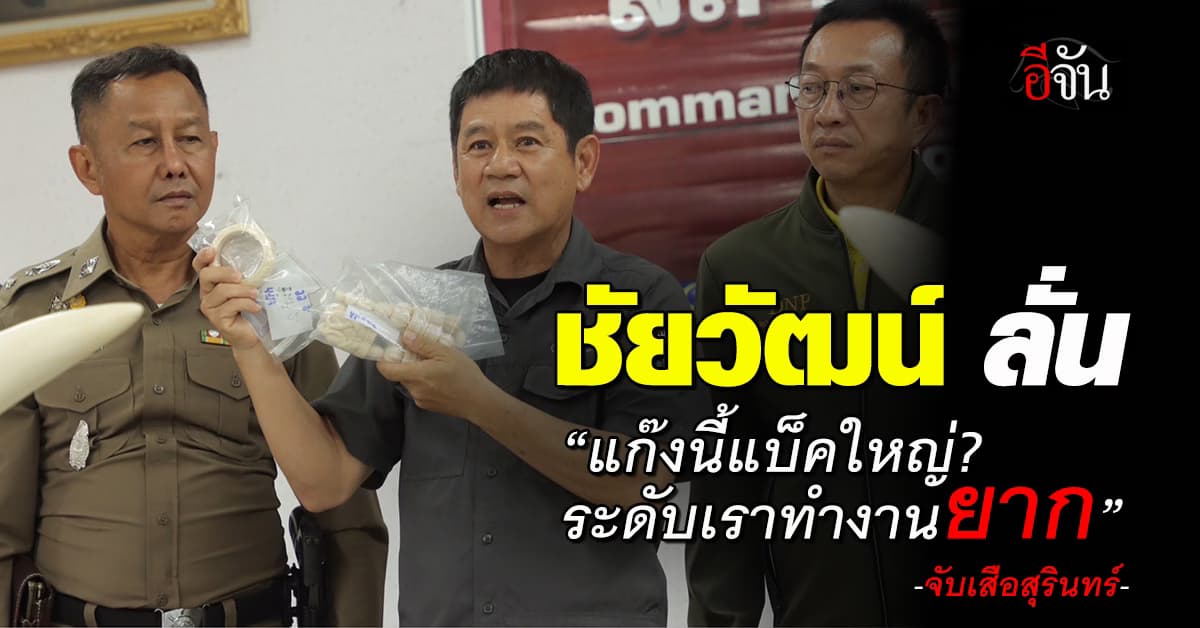 พญาเสือ แถลงจับขบวนการค้าสัตว์ ลั่นงานนี้ยากเพราะแบ็คเขาใหญ่?
