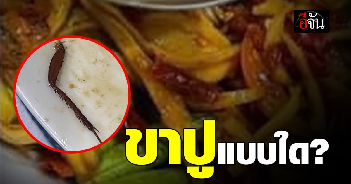 มันคืออะไร? สาวเจอในจานส้มตำ ร้านบอก “แค่ขาปู”
