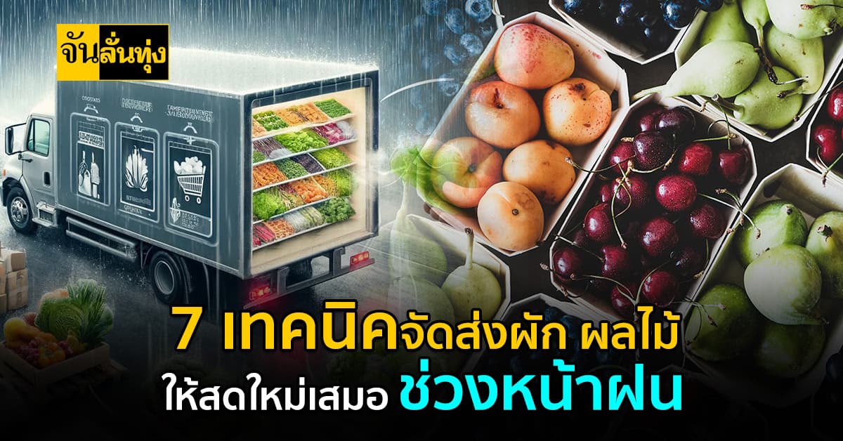 7 เทคนิคจัดส่งผักผลไม้ ให้สดใหม่เสมอในช่วงหน้าฝน