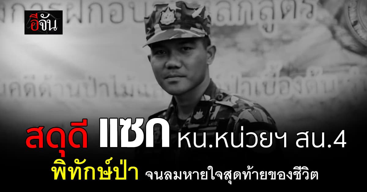 อาลัย แซก ผู้พิทักษ์ป่า เสียชีวิต ขณะล่าขบวนการลอบค้าไม้