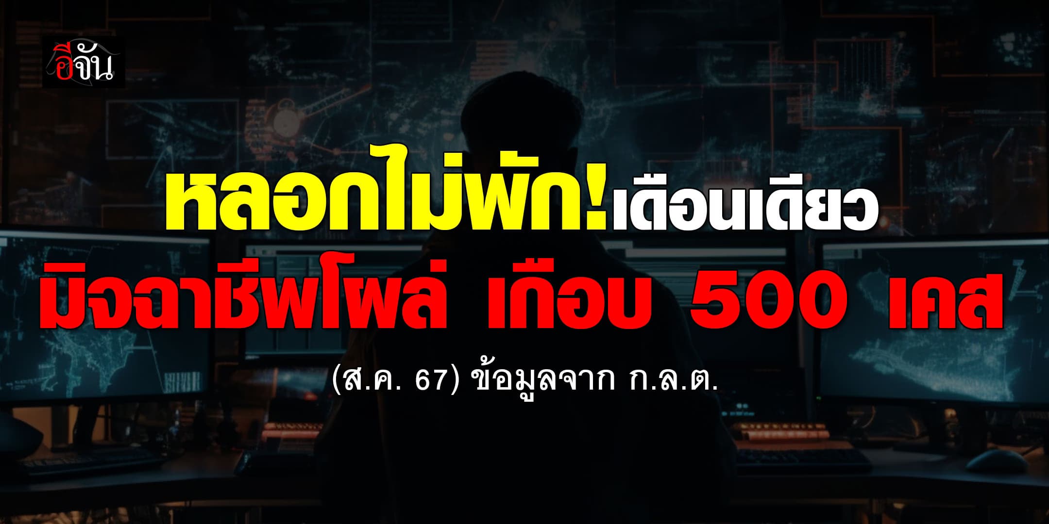 ก.ล.ต. เผย เดือนเดียว รับแจ้งเคสหลอกลวง กว่า 500 เคส