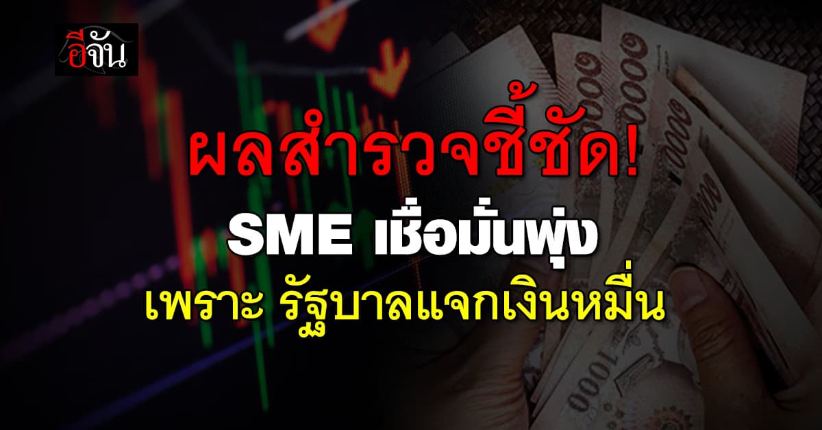 SME D Bank เผย ดัชนีเชื่อมั่น SME ก่อนจบปี 67 ดีขึ้น เพราะ รัฐบาลแจกเงินหมื่น