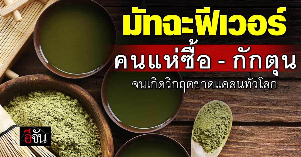 “มัทฉะ” กระแสฮิตเป็นเหตุ จนขาดตลาด ขาดแคลนทั่วโลก