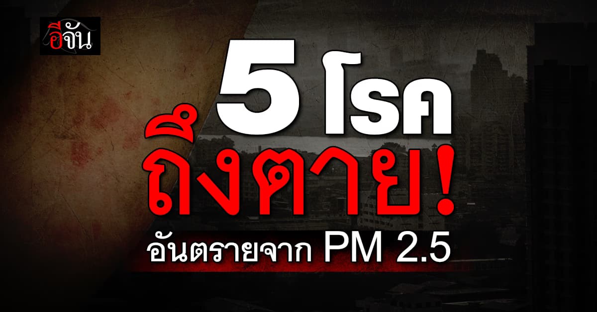 แพทย์ โพสต์เตือน! 5 โรคถึงตาย อันตรายจากฝุ่นพิษ PM 2.5 