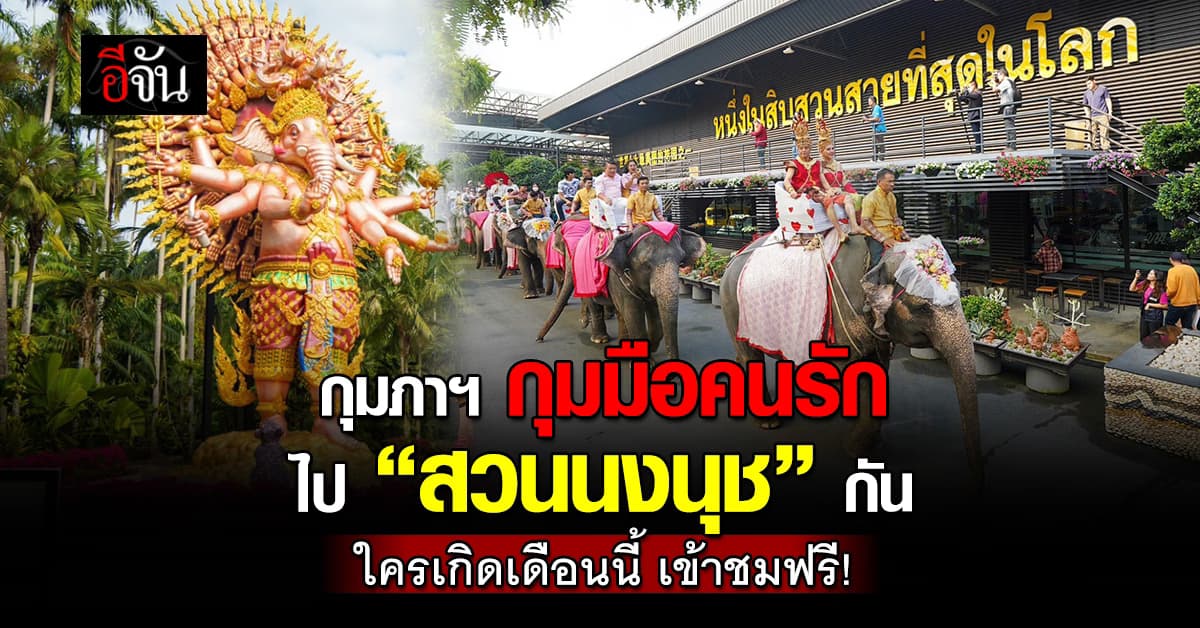 โปรสุดปัง! สวนนงนุชพัทยา จัดใหญ่ ต้อนรับเดือนแห่งความรัก คนเกิดเดือนกุมภาพันธ์ เข้าชมฟรี!  