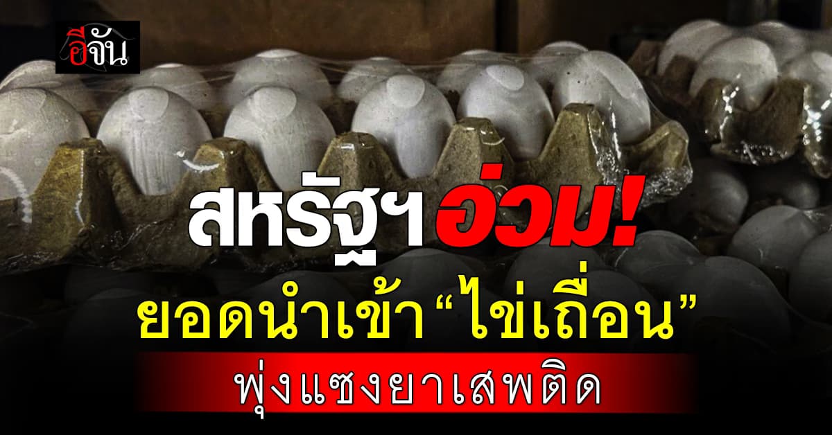 สหรัฐฯ อ่วม! ยอดลักลอบนำเข้า “ไข่” พุ่งแซงยาเสพติด เหตุเลี่ยงภาษีสูงขึ้น