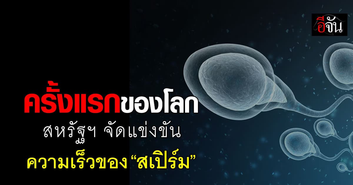 วัดกันมั้ย ใครไวกว่า? สหรัฐฯ จัดแข่งขันความเร็วของ “สเปิร์ม” ครั้งแรกของโลก 