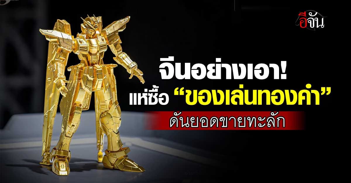 วัยรุ่นจีนแห่จอง “ของเล่นทองคำ” ยอดขายพุ่งกระฉูด