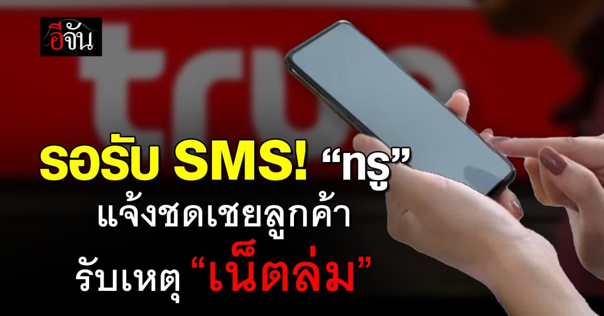 “ทรู” แจ้งมาตรการชดเชยลูกค้า เหตุ “เน็ตล่ม”