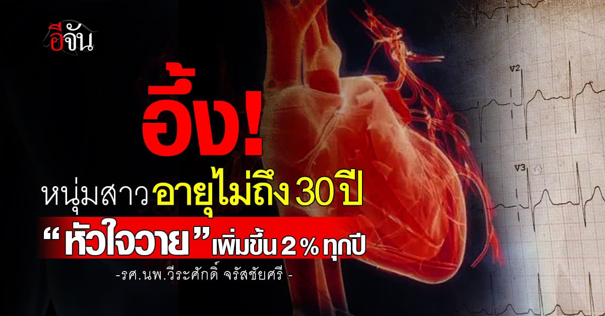 อึ้ง! หมอหมู ชี้ หนุ่มสาวอายุน้อย สามารถเป็น “หัวใจวาย” ได้