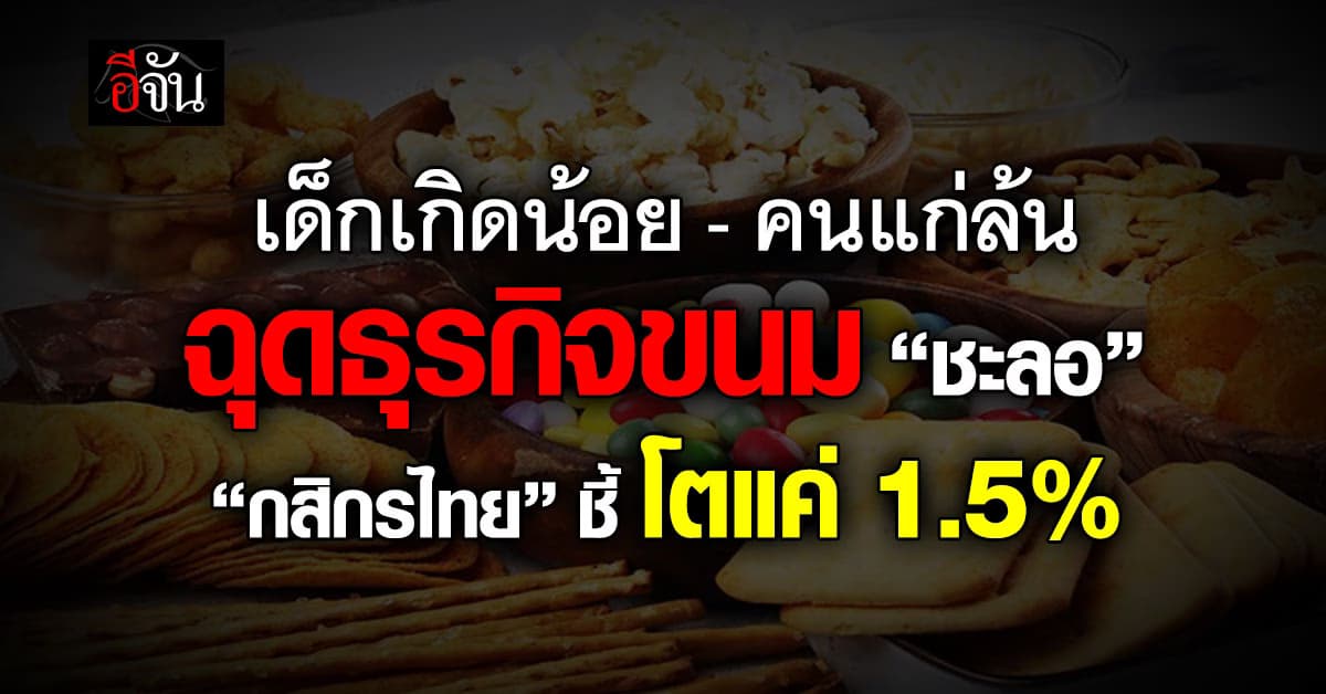 เด็กเกิดน้อย-คนแก่ล้น “กสิกรไทย” ชี้ฉุดธุรกิจขนมโตแค่ 1.5%
