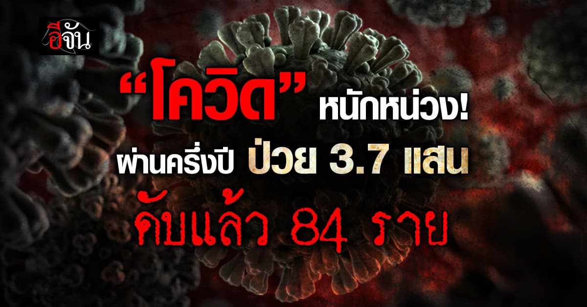 “โควิด” เอาหนัก ครึ่งปียอดป่วยพุ่ง 3.7 แสนคน