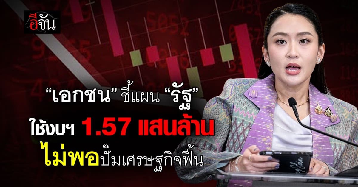 เอกชน ชี้ “รัฐ” ใช้งบฯ 1.57 แสนล้าน ไม่พอปั๊มเศรษฐกิจฟื้น