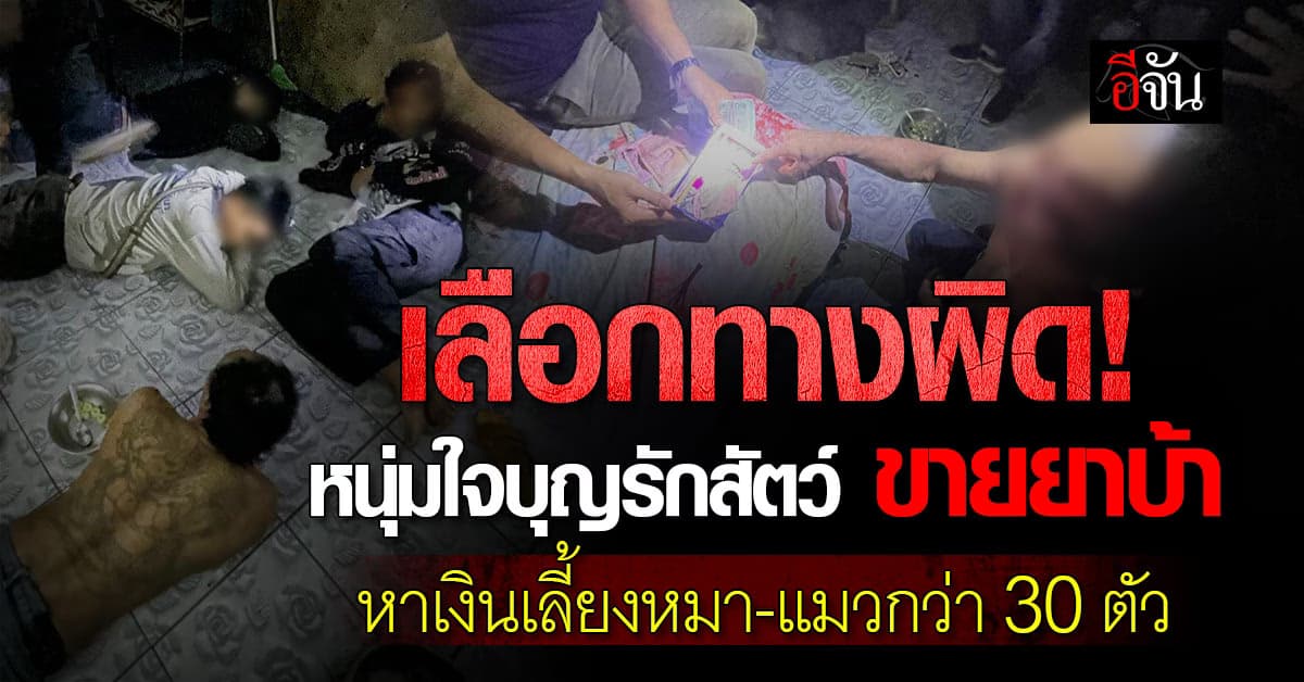 รักให้ถูก! หนุ่มใจบุญขายยาบ้า เพื่อนำเงินมาเลี้ยงสัตว์