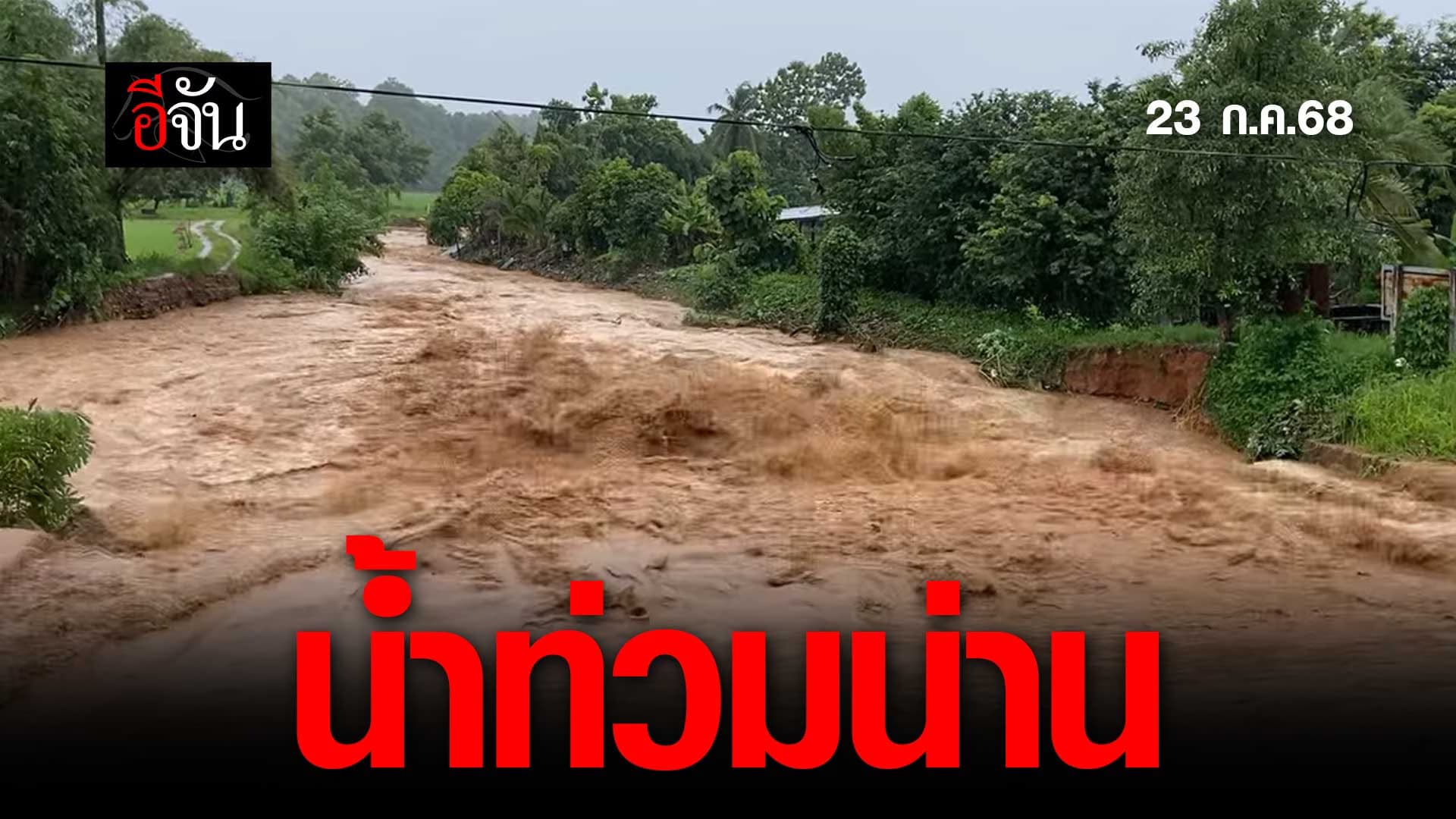 🎬 น้ำท่วมน่าน (23 ก.ค.68) ท่าวังผา ปัว บ่อเกลือ