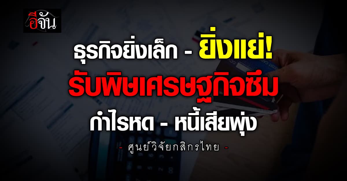 ธุรกิจยิ่งเล็ก-ยิ่งแย่ พิษเศรษฐกิจซึม กำไรหด-หนี้เสียพุ่ง