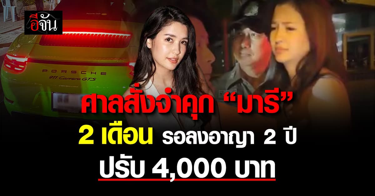ศาลสั่งจำคุก “มารี เบรินเนอร์” 2 เดือน รอลงอาญา 2 ปี พร้อมคุมประพฤติ 