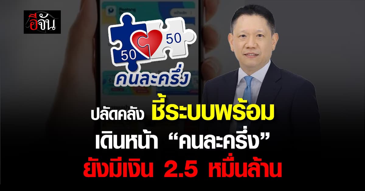 “ลวรณ” รับลูก “คนละครึ่ง” ชี้มีงบกระตุ้นเศรษฐกิจ 2.5 หมื่นล้าน ทำได้ทันที!