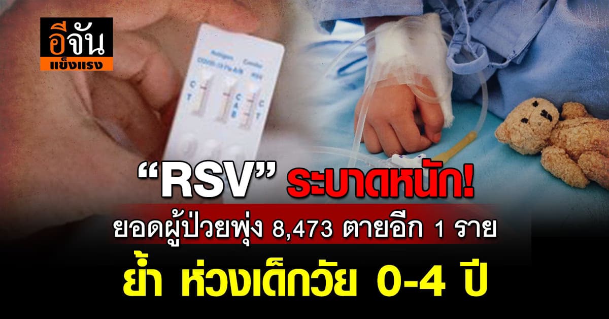 โรคฮิตวัยเด็ก! “RSV”ปี 2568 ยังระบาดหนัก