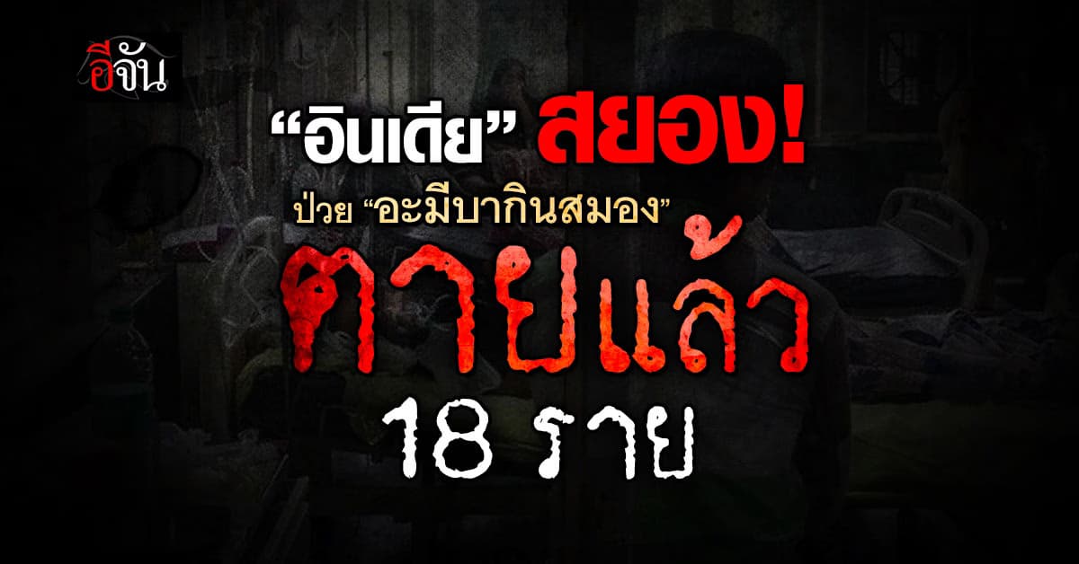 อินเดีย สยอง! ป่วย “อะมีบากินสมอง” ป่วยเกือบร้อย ตายนับสิบ