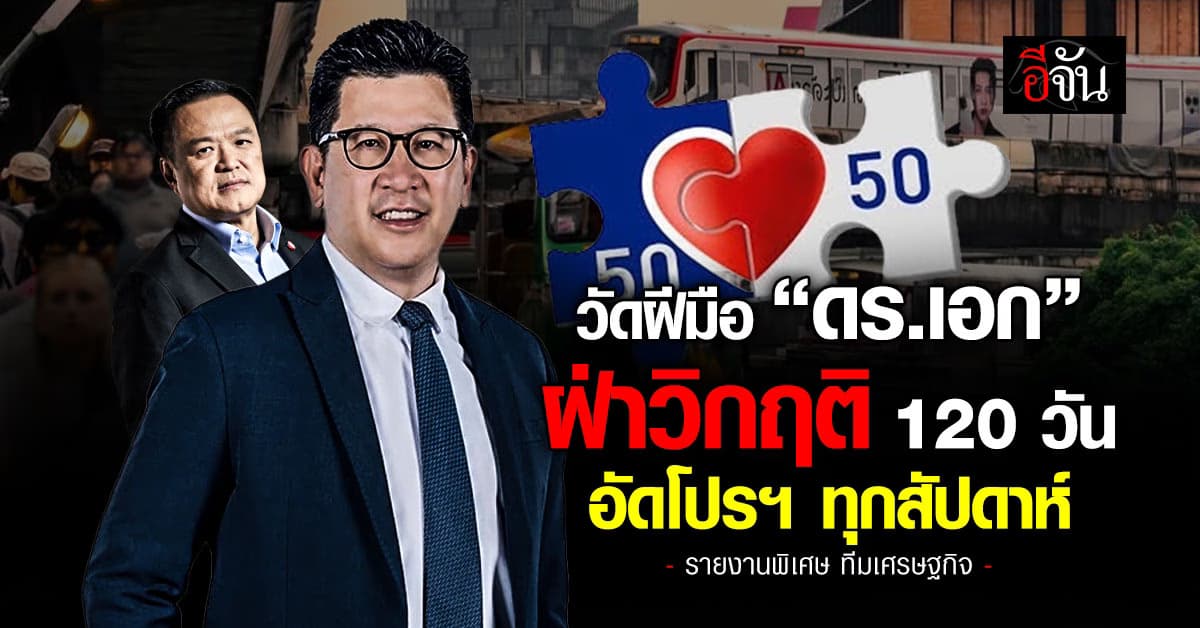 วัดฝีมือ “ดร.เอก” ฝ่าวิกฤติ 120 วัน อัดโปรฯ ทุกสัปดาห์