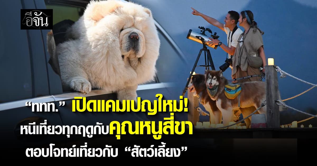 ททท. เปิดแคมเปญใหม่! หนีเที่ยวทุกฤดูกับคุณหนูสี่ขาตอบโจทย์เที่ยวกับ “สัตว์เลี้ยง”