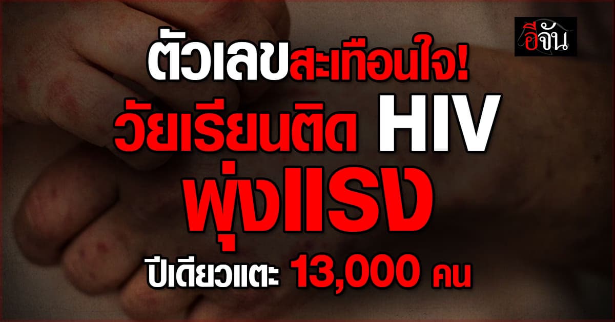 “สภาพัฒน์” กางตัวเลขสะเทือนใจ! วัยเรียนไทยติด HIV พุ่งแรง 13,000 คน
