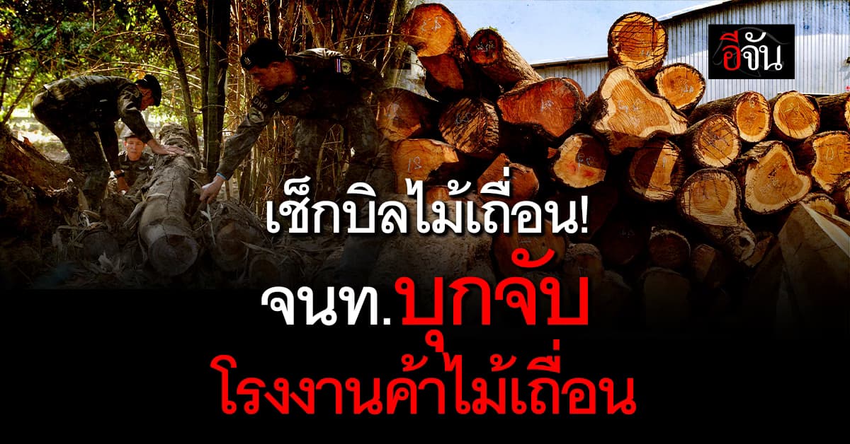 เช็กบิลไม้เถื่อน! จนท. ตรวจโรงงานพบซุกไม้ผิดกฎหมาย จำนวนมาก