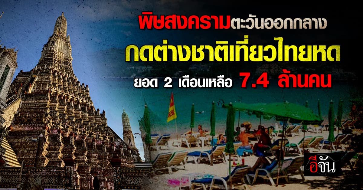 “นัทรียา” เผย พิษสงครามตะวันออกกลาง นทท.ต่างชาติ เที่ยวไทยหด 