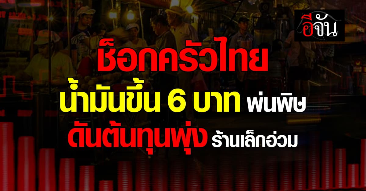 น้ำมันพ่นพิษ “ฐนิวรรณ” โอดร้านอาหารสะเทือนทั้งแผง “ต้นทุนบีบ-ลูกค้าหาย” 