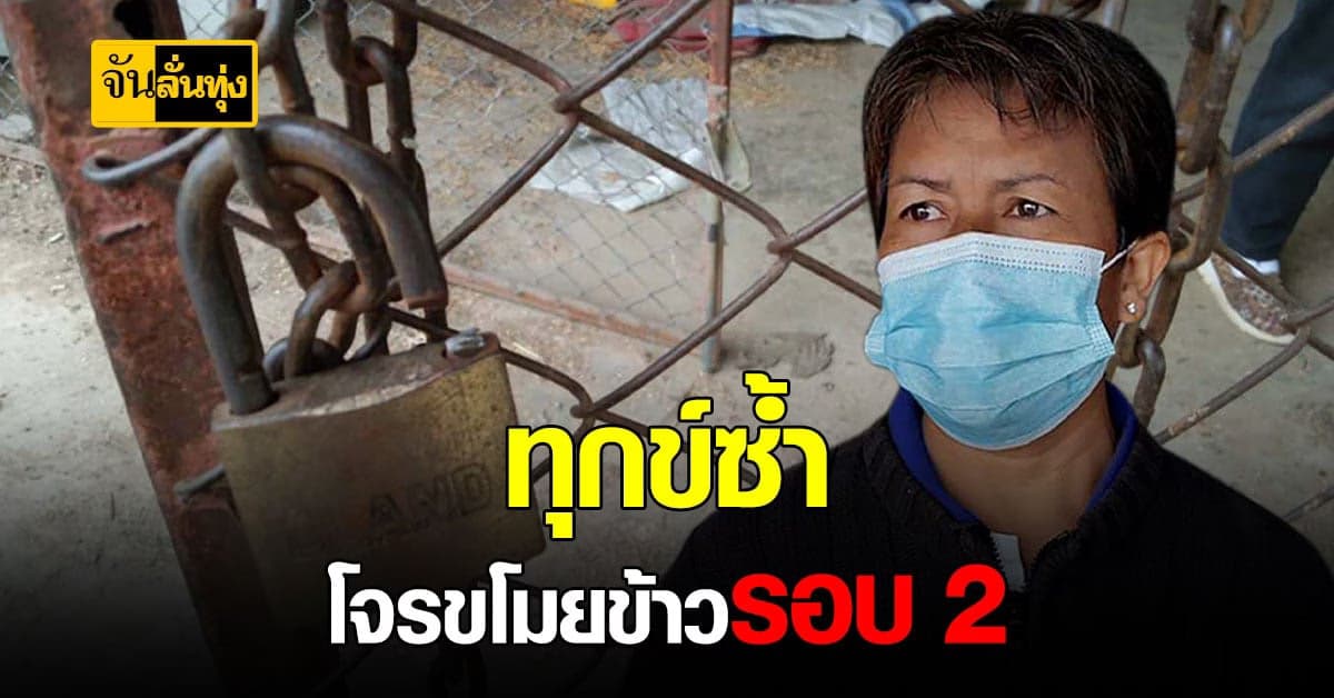 โจรใจบาป? ขโมยข้าวเปลือกซ้ำ 2 รอบ ใจเย็นเลือกข้าวก่อนขโมย