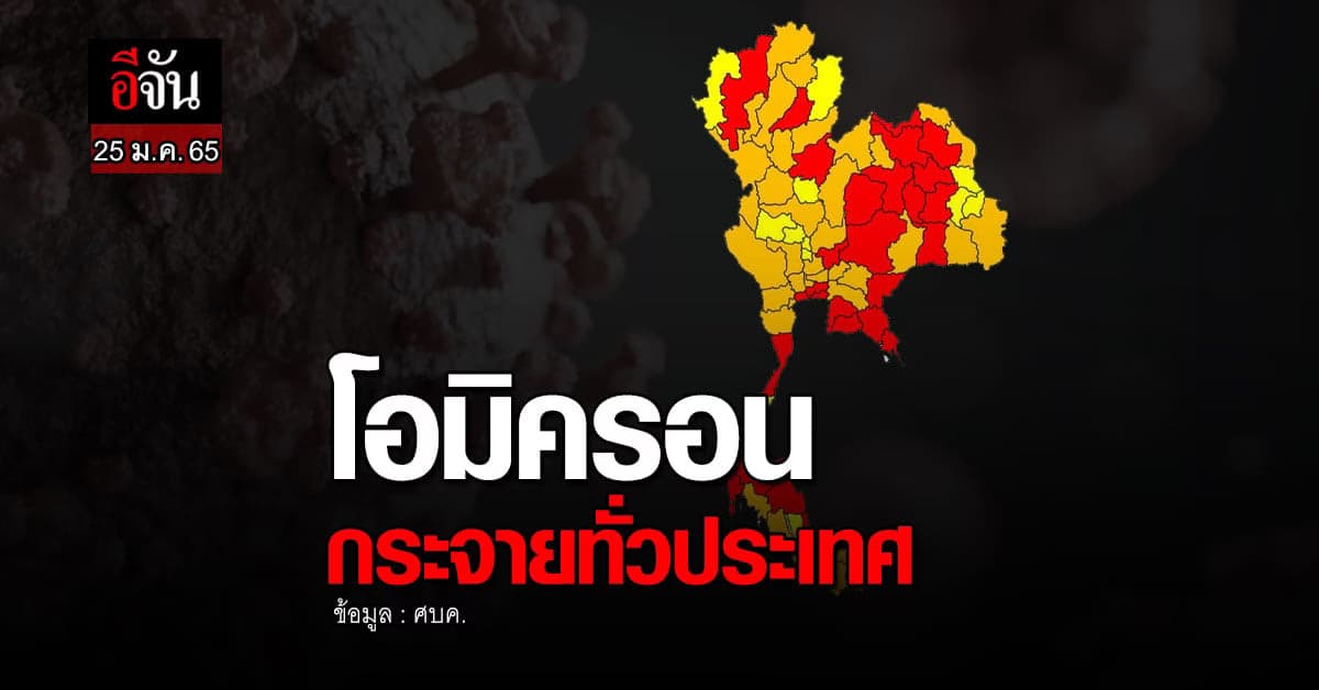 โควิด-19 สายพันธุ์ โอมิครอน ลาม 77 จังหวัด