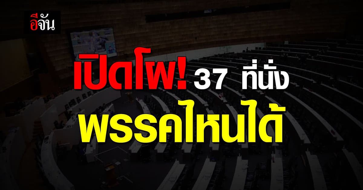 เปิดโผ 37 เก้าอี้ พรรคไหนได้กระทรวงใดบ้าง?